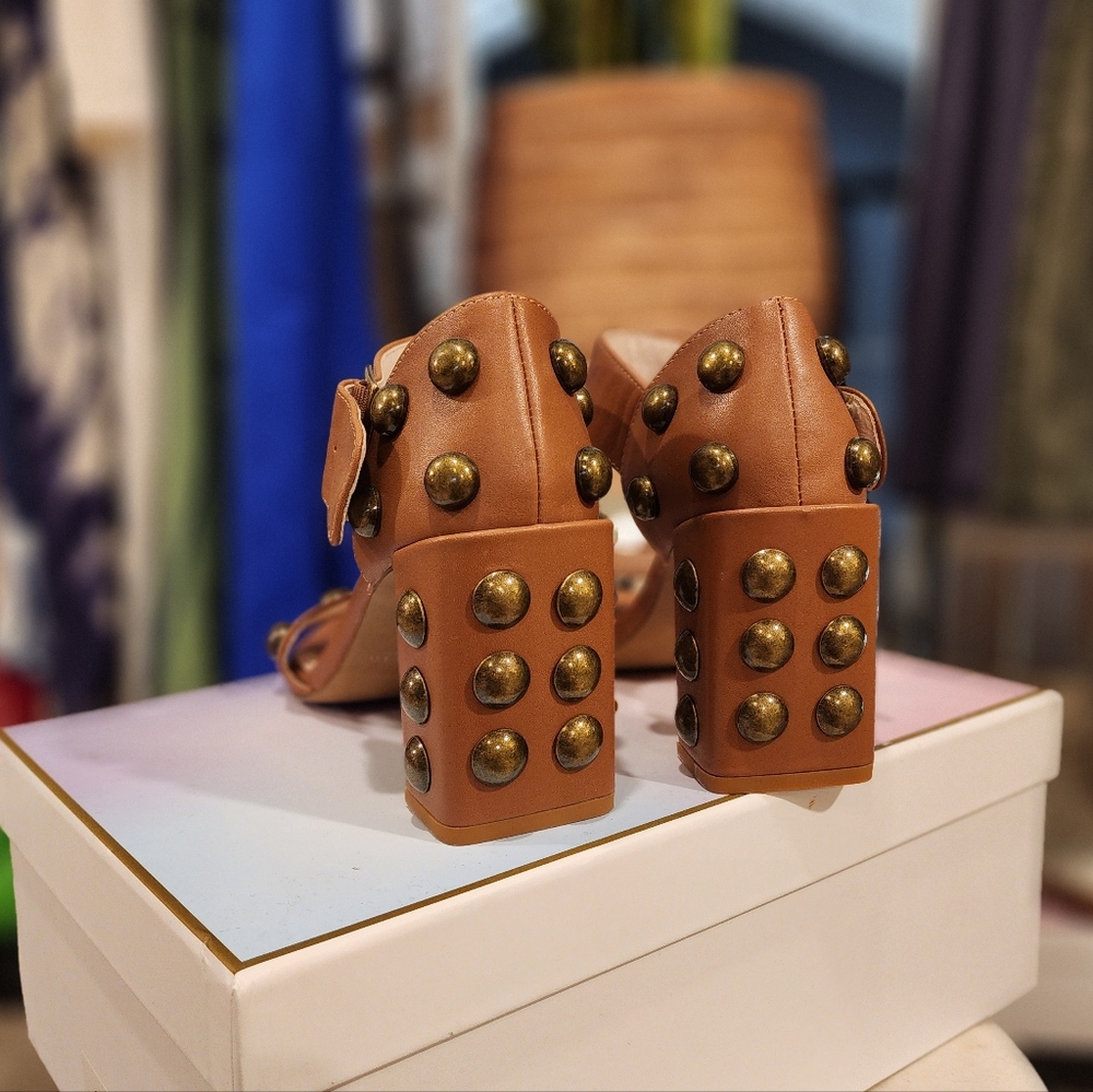 Cecelia Studded Block Sandals NEW - Picture 3 of 6